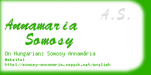 annamaria somosy business card